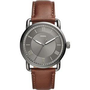 Fossil Men's Copeland Stainless Steel and Leather Casual Quartz Watch